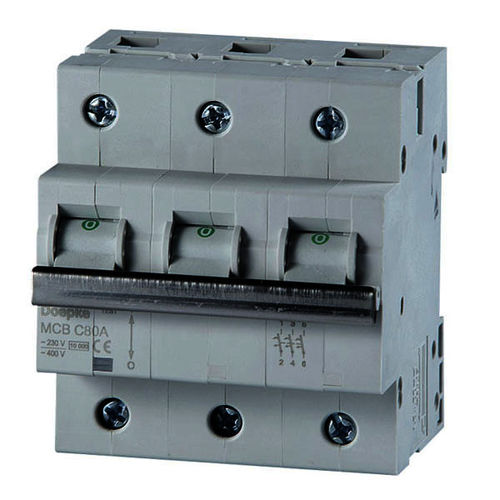 Disyuntor magnetotérmico - 80 A | MCB C080A 1-pole - Doepke Schaltgeräte GmbH - de corriente fuerte / modulable / miniatura
