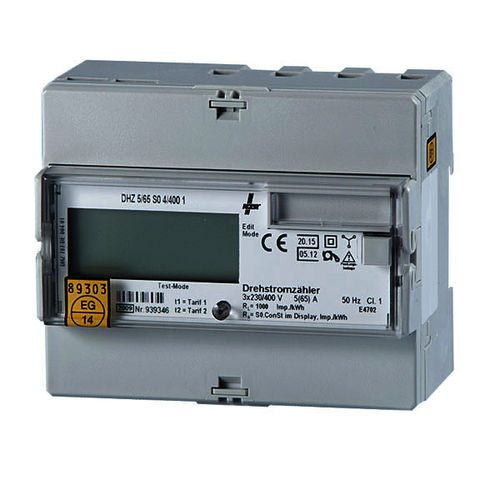 Contador de energía eléctrica monofásico -  DHZ 5/65 - Doepke Schaltgeräte GmbH - en riel DIN / multifunción