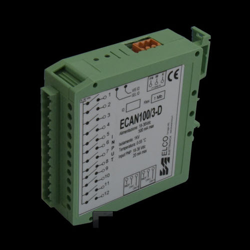 Módulo E/S analógico - ECAN 100/3 - ELCO Elettronica di A. Ligabue e C. snc - CAN Bus / con 12 E / de temperatura
