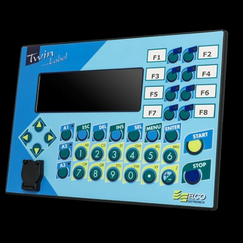 HMI con teclado - TWIN LABEL - ELCO Elettronica di A. Ligabue e C. snc - empotrable / USB / RS-232