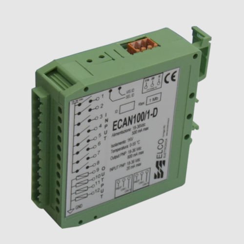 Módulo E/S analógico - ECAN 100/1 - ELCO Elettronica di A. Ligabue e C. snc - CAN / 4 S / con 8 salidas PNP