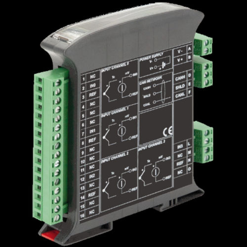 Módulo E/S analógico - ECAN 7016 - ELCO Elettronica di A. Ligabue e C. snc - CAN Bus / de 4 E / de temperatura