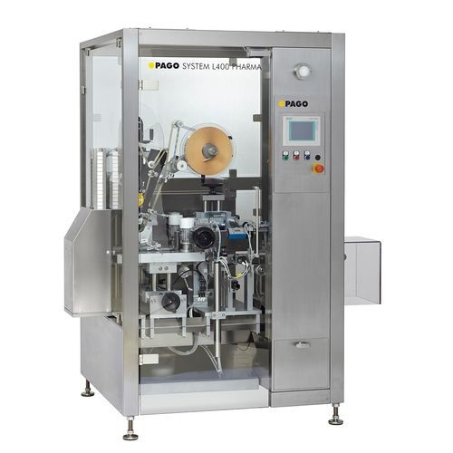 Máquina de etiquetado para la industria farmacéutica - PAGO L400 - Fuji Seal - automática / para etiquetas autoadhesivas / lineal