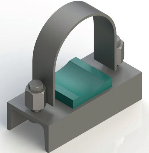 Estribo de acero inoxidable - FKB GmbH - para tuberías