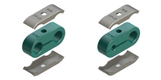 Abrazadera para tubo de tornillo - O Twin - FKB GmbH - de polipropileno