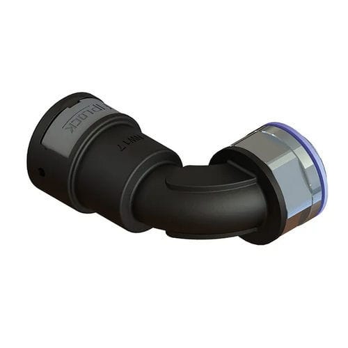 Racor neumático - AWPA-MMK-S - FRÄNKISCHE Industrial Pipes GmbH & Co. KG - de rosca / codo de 90º / de PA6
