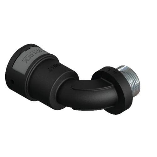 Racor neumático - AWPA-PGM - FRÄNKISCHE Industrial Pipes GmbH & Co. KG - roscado / codo de 90º / de metal