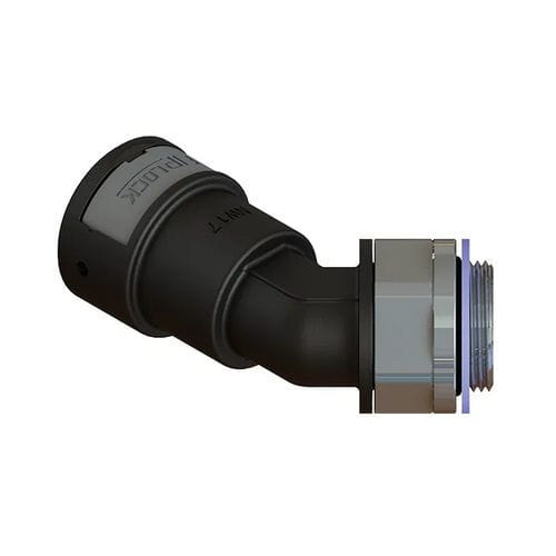 Racor neumático - AAPA-MMK-S - FRÄNKISCHE Industrial Pipes GmbH & Co. KG - de rosca / codo a 45º / de PA6