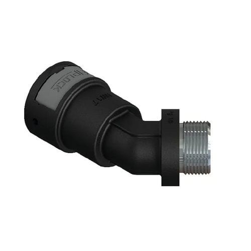 Racor neumático - AAPA-PGM - FRÄNKISCHE Industrial Pipes GmbH & Co. KG - roscado / codo a 45º / de metal