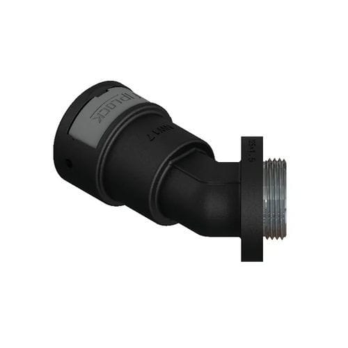 Racor neumático - AAPA-MMK - FRÄNKISCHE Industrial Pipes GmbH & Co. KG - de rosca / codo a 45º / de metal