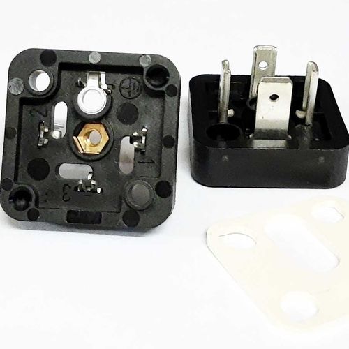 Conector de alimentación eléctrica - 43 1711 033 04 - MC Technologies GmbH - plano / macho / de bloqueo