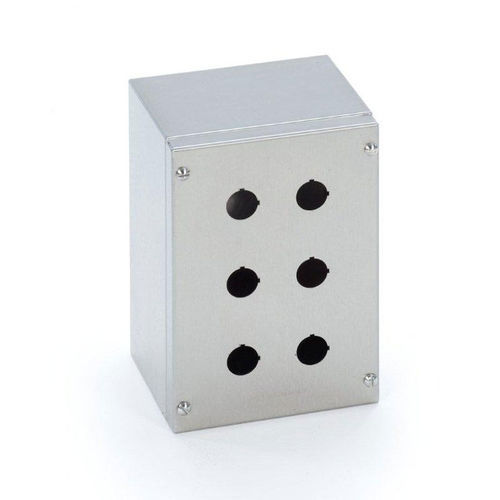 Caja para botón pulsador - SPN series - MPGAMMA srl - de pared / rectangular / de acero inoxidable