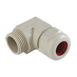 Prensaestopas de poliamida - RAL 7032, RAL 9005 - KAISER GmbH & Co. KG - roscado / en ángulo recto