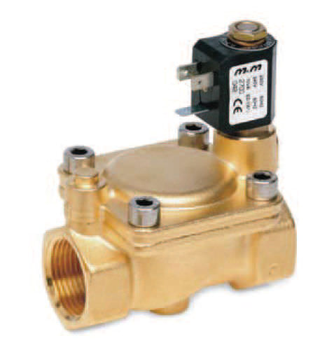 Electroválvula de control asistido - B203, B222  - M & M INTERNATIONAL - de 2 vías / NC / agua