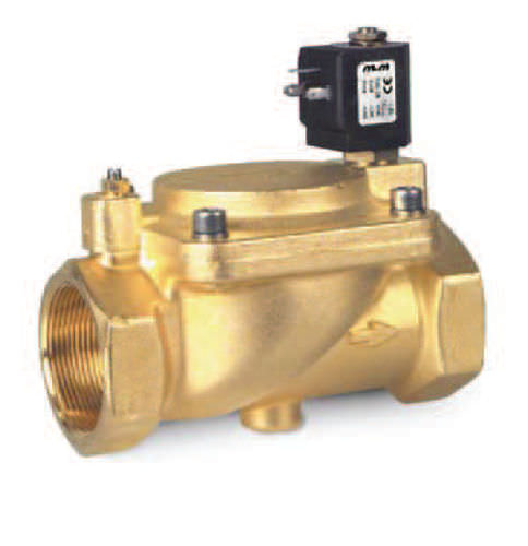 Electroválvula de control asistido - D223, D225  - M & M INTERNATIONAL - de 2 vías / NC / agua