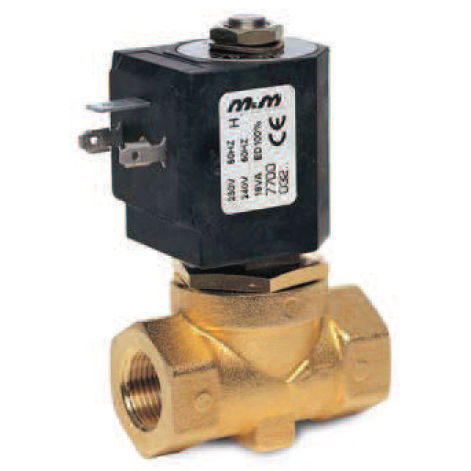 Electroválvula de control asistido - D884, D886 - M & M INTERNATIONAL - de 2 vías / NC / aire