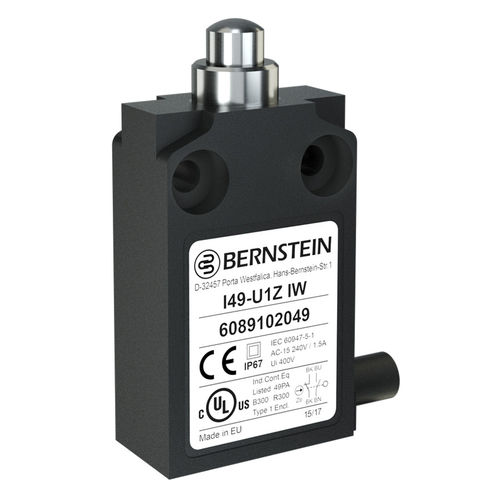 Interruptor de final de carrera con émbolo - I49 - BERNSTEIN AG - de botón / IP67 / de seguridad