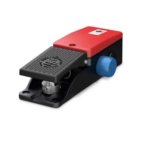 Interruptor de pedal de control - DGUV series - BERNSTEIN AG - 1 pedal / con capó / reforzado