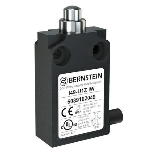 Interruptor de final de carrera de seguridad - I49 series - BERNSTEIN AG - de botón / IP67 / compacto