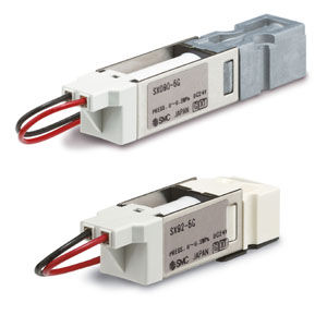 Distribuidor neumático de clapeta - SX series - SMC Corporation of America - accionado por solenoide / con control neumático / de 3 vías
