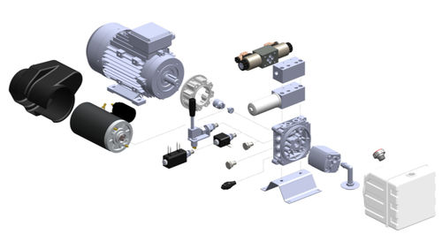 Grupo hidráulico con motor eléctrico - HPM - Hydraproducts - para aplicaciones móviles / mini / con bomba de engranajes