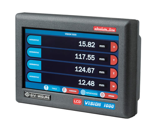 HMI con pantalla táctil - VI 1000 - GIVI MISURE - al ras / montado en panel / TFT LCD
