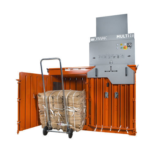 Prensa de balas para cartón - MULTI 5070 HDC - Orwak AB - vertical / de carga frontal / multi-cámara