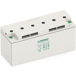 Batería con válvula reguladora - power.com SA series - HOPPECKE - bloque / plana / para ondulador