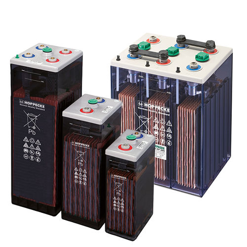 Batería ácido-plomo - power V M series - HOPPECKE - bloque / 6 V / para alimentación de emergencia