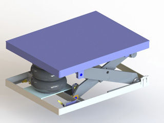 Mesa elevadora de tijera - ABS series - Autoquip - neumática / estacionaria / con cojín de aire