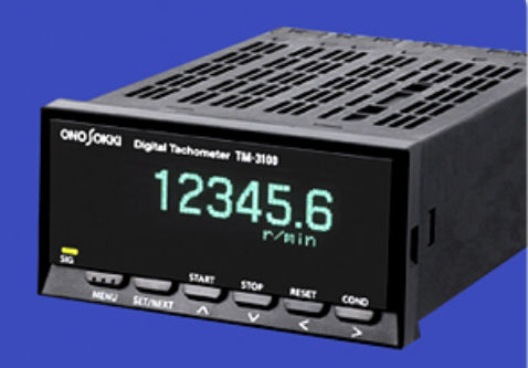 Tacómetro sin contacto - TM-3100 series - Onosokki - para montaje en panel / con pantalla LED / frecuencímetro