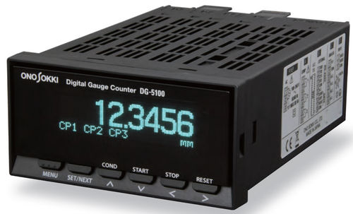 Indicador de frecuencia - max. ± 9999.99 mm | DG-5100 - Onosokki - digital / integrado / para anemómetro