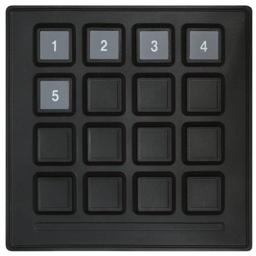 Teclado numérico 16 teclas - 7016020 - Storm Interface - empotrable / de caucho / de silicona