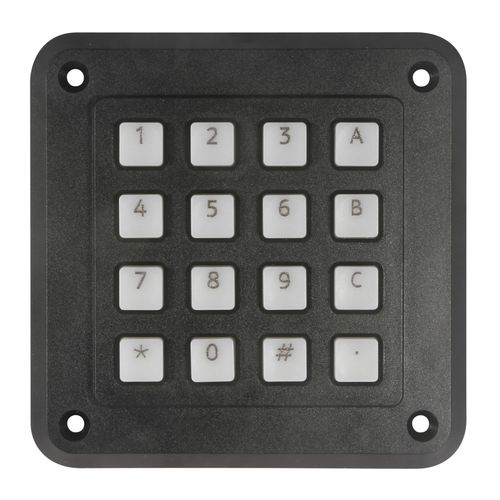 Teclado numérico 16 teclas - 3K16T10 - Storm Interface - empotrable / de polímero / IP54