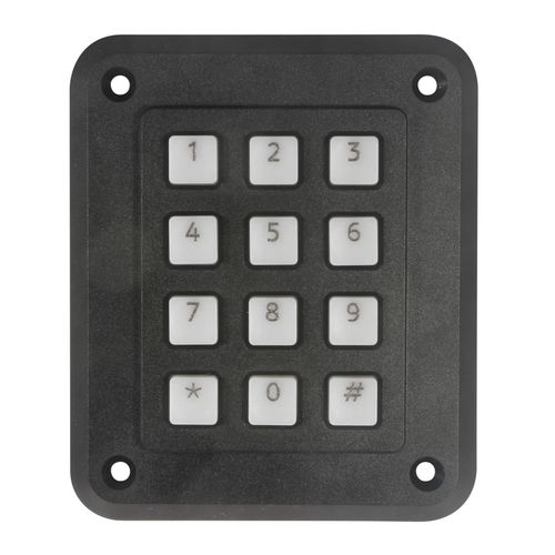 Teclado numérico 12 teclas - 2K12T10 - Storm Interface - empotrable / acero / de polímero
