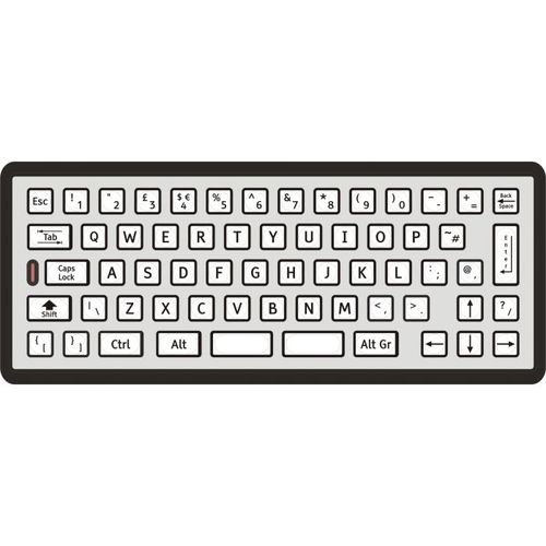 Teclado empotrable - 2210-35201 - Storm Interface - de tecla mecánica / 62 teclas / industrial