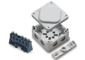 Caja de conexiones de pared - WERIT - con preperforaciones
