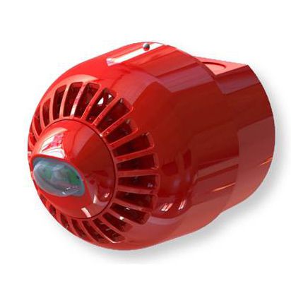 Difusor de alarma sonora con avisador luminoso de LED - ESC-5003 Sonos Red Body White Flash - Klaxon Signals - electrónico / IP66 / de pared