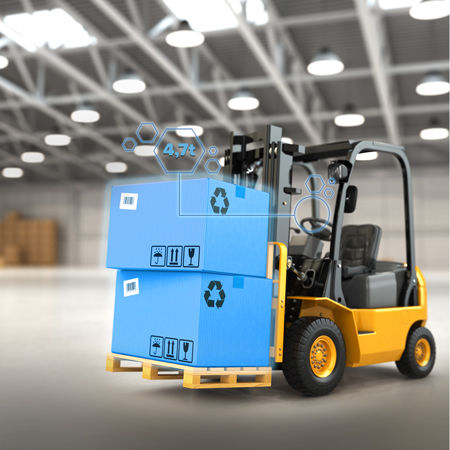 Carretilla elevadora eléctrica - SCALIFT - Tamtron - con operador sentado / de carga / de precisión