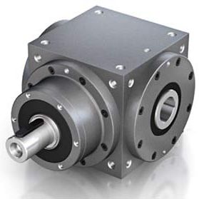 Reductor con engranajes espirocónicos - X-Version series - Nidec Graessner GmbH & Co. KG - angular / con eje hueco / con eje macizo