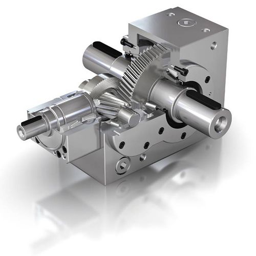 Reductor de engranajes cónicos - KS TwinGear series - Nidec Graessner GmbH & Co. KG - angular / 200 - 500 Nm / 100 - 200 Nm