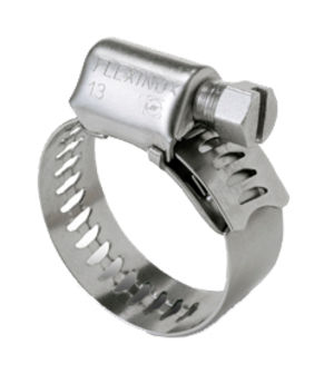 Abrazadera de apriete de acero inoxidable - Flexinox - NORMA GROUP - de tornillo / NF E 27 851 / con banda perforada