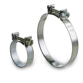 Abrazadera de apriete de acero inoxidable - W series - NORMA GROUP - de tornillo / flexible / en miniatura