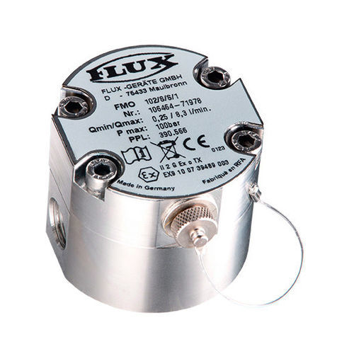 Caudalímetro de piñones ovalados - FMO 101 - FLUX-GERÄTE GMBH - volumétrico / para aceite / para productos químicos
