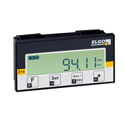 Indicador de posición - AZ14E - ELGO Electronic - de potencia / visualizador LCD / para montaje sobre panel