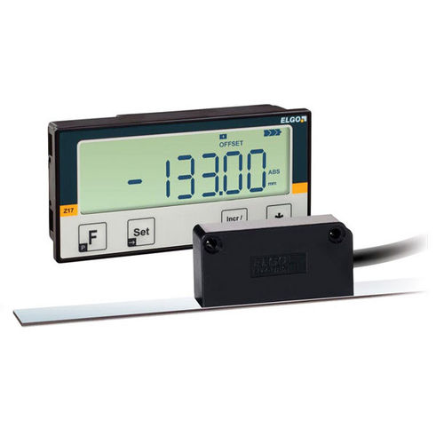 Indicador de posición - AZ17E - ELGO Electronic - visualizador LCD / para montaje sobre panel / alimentado por batería