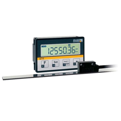 Indicador de posición - IZ15E - ELGO Electronic - visualizador LCD / para montaje sobre panel / alimentado por batería