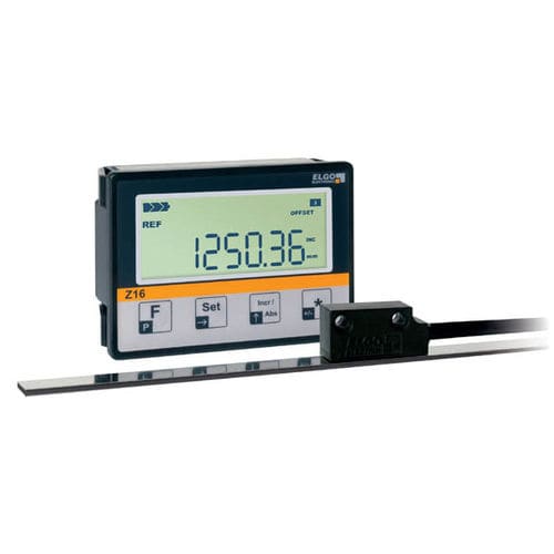 Indicador de posición - IZ16E - ELGO Electronic - visualizador LCD / para montaje sobre panel / alimentado por batería