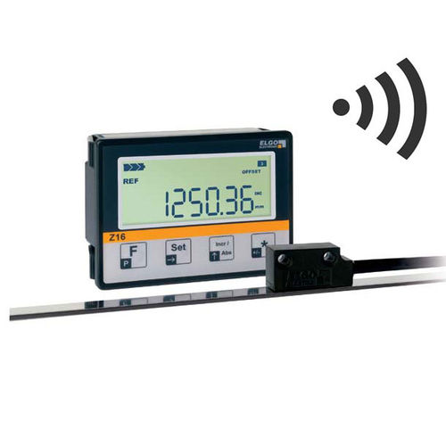 Indicador de posición - IZE16-600 - ELGO Electronic - LCD / integrado / alimentado por batería