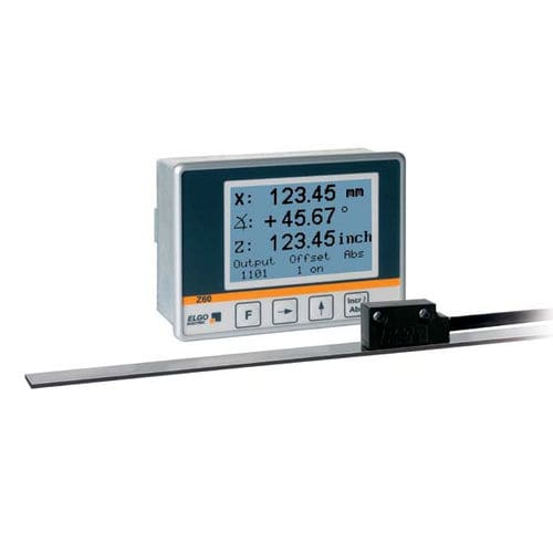 Indicador de posición - Z60 - ELGO Electronic - visualizador LCD / para montaje sobre panel / para codificador
